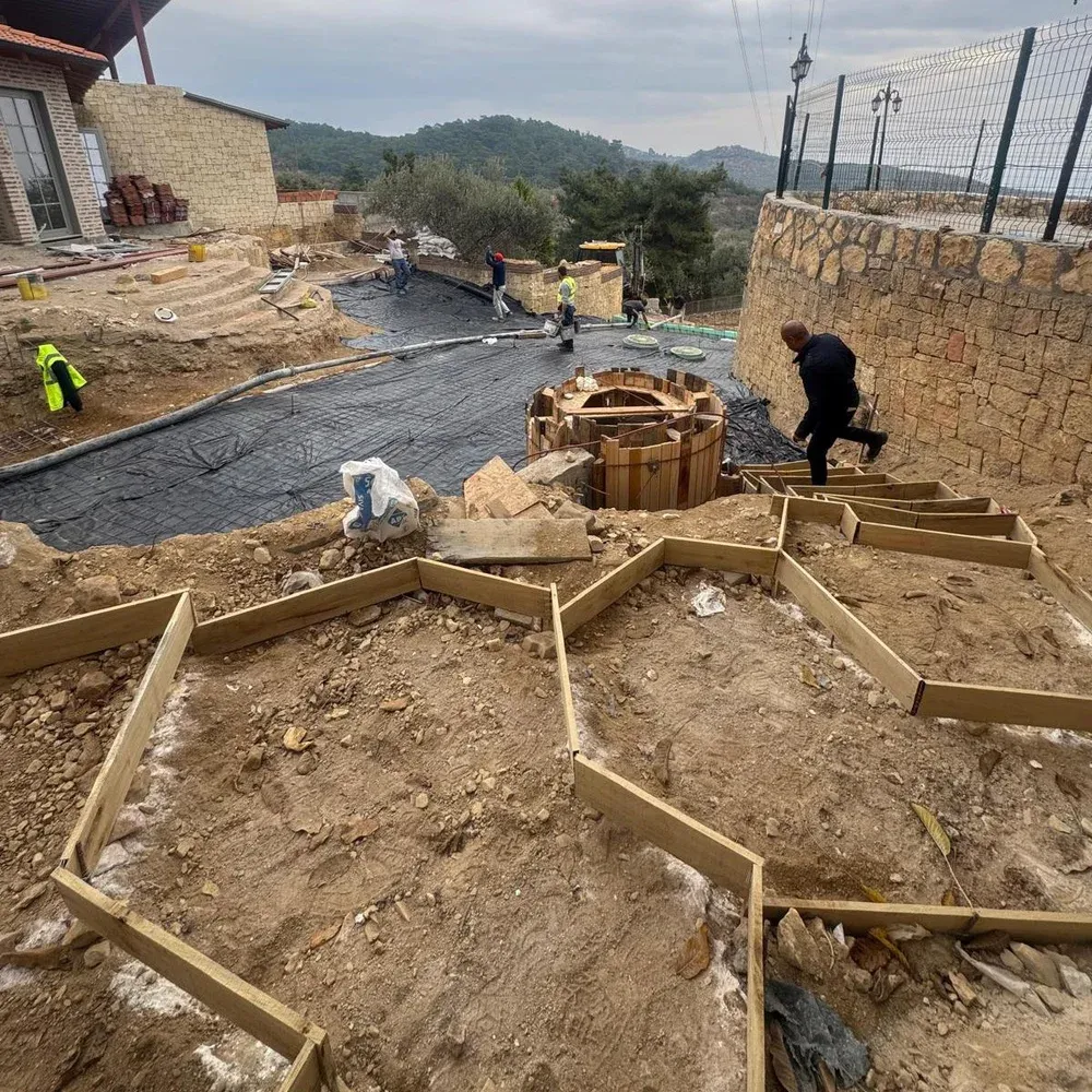 Terraced Garden Formwork Preparation